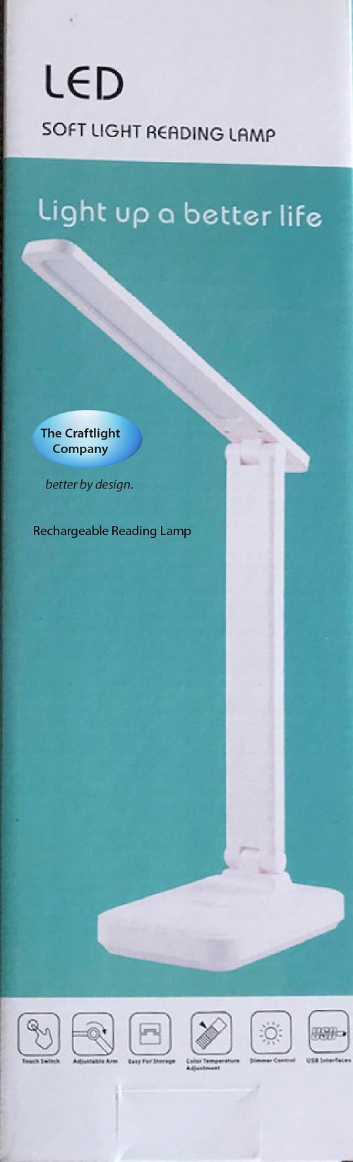 SINGLE HEAD RECHARGEABLE SOFT READING/CRAFTLAMP (NEW PRODUCT 2023)